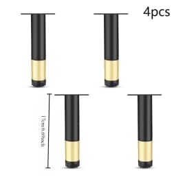 4pcs Furniture Legs Modern Metal Sofa Legs Furniture Support Feet Replacement Leg for Sofa Couch Chair Ottoman Cabinet Table