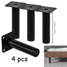 4pcs Furniture Legs Modern Metal Sofa Legs Furniture Support Feet Replacement Leg for Sofa Couch Chair Ottoman Cabinet Table