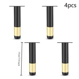4pcs Furniture Legs Modern Metal Sofa Legs Furniture Support Feet Replacement Leg for Sofa Couch Chair Ottoman Cabinet Table