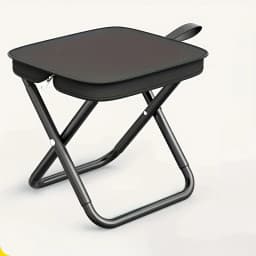 Portable Folding Stool with Handle, Outdoor Camping Fishing Stool, Zipper Stool for Outdoor