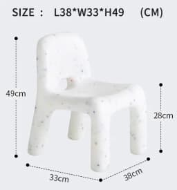 Modern Kids Pe Plastic Chair for Various Indoor Outdoor Applications Living Room Kindergarten Dining Kitchen School Bedroom