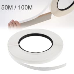 50m 100m White Melamine Edge Banding Pre-glued Veneer Edging Furniture Cabinet Wood Surface Table Edging Tape