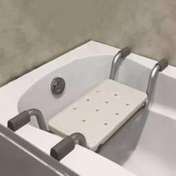 Bath Bench Anti-Slip Shower Seat With Adjustable Length 28-32 Inch Bath Seat Suspended Anti-slip Shower Chair Bathtub Bathing