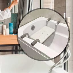 Bath Bench Anti-Slip Shower Seat With Adjustable Length 28-32 Inch Bath Seat Suspended Anti-slip Shower Chair Bathtub Bathing