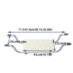 Bath Bench Anti-Slip Shower Seat With Adjustable Length 28-32 Inch Bath Seat Suspended Anti-slip Shower Chair Bathtub Bathing
