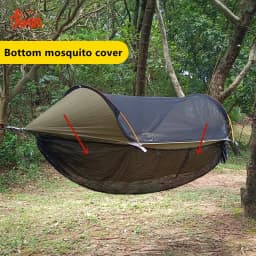 2025 Traveler hammock bottom mosquito cover outdoor hammock detachable mosquito net camping hammock quick opening mosquito net