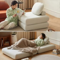 Lazy Sofa Single Person Detachable And Washable Sofa Home Furniture Living Room Sofa Bed Dual-useTatami Tofu Sofa New