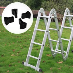 4pc/6Pc Ladder Feet Rubber Folding Ladder Leg Feet Pads Non-slip Foot Covers Ladder Foot Cover Engineering Ladder Lift Accessory