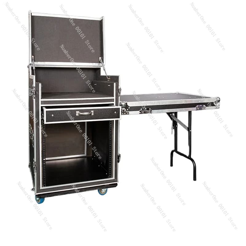 Professional 16U Power Amplifier Chassis, Air‑Dust Proof Audio Cabinet Mixer Shelf, Custom 6U/8U/12U Stage Audio Storage Case