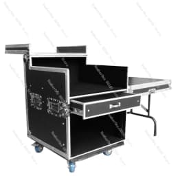 Professional 16U Power Amplifier Chassis, Air‑Dust Proof Audio Cabinet Mixer Shelf, Custom 6U/8U/12U Stage Audio Storage Case