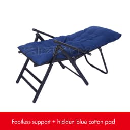 Portable Folding Beach Chair Outdoor Garden Camp Recliner Furniture for Courtyard Open Air,Telescopic Pedal Stools,Pedal stool