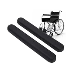 2PCS Comfortable Wheelchair Armrest Pad Leather Sponge Arm Pads Cover with Screw Soft Wheelchair Accessories Arm Rest Support