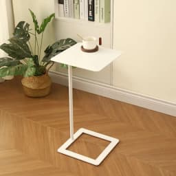 Minimalist Side Table Living Room Small Sofa Portable Bedside Compact Bedroom Nightstand Mobile Accent Space-Saving Shelf Modern