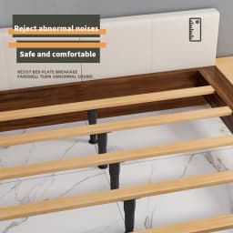 4 Pack Heavy-Duty, Non-Slip Plastic Bed Frame Support Legs 13-22cm Height-Adjustable, Sturdy Furniture Center Board Struts