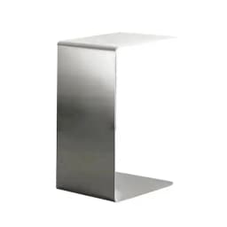 Minimalist Stainless Steel Coffee Table Living Room Sofa Side Tables Light Luxury Creative C-shaped Corner Table Bedside Tables