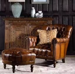 Genuine Leather Living Room Chairs Design Classic Relaxing Comfy Chairs Living Room Luxury Relaxing Poltrone Moderne Furniture
