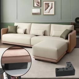 4pcs Heavy-Duty L-Shaped Furniture Legs - Industrial-strength load-bearing, Non-Slip Matte Black Finish,