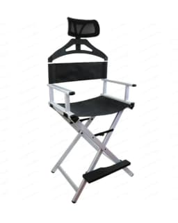 Outdoor Folding Chair Director Makeup Chair Leisure High Chairs Bar Seat Portable Aluminum Alloy Home Camping Beach Travel