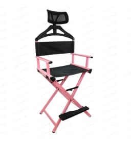 Outdoor Folding Chair Director Makeup Chair Leisure High Chairs Bar Seat Portable Aluminum Alloy Home Camping Beach Travel