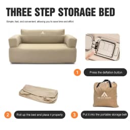 Easy Inflation Air Couch for Indoor and Outside Leisure Single Camping Sofa with Integrated Pump