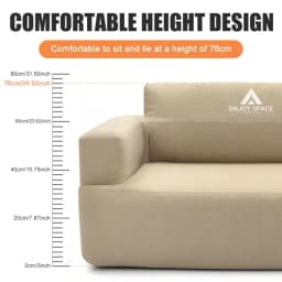 Easy Inflation Air Couch for Indoor and Outside Leisure Single Camping Sofa with Integrated Pump