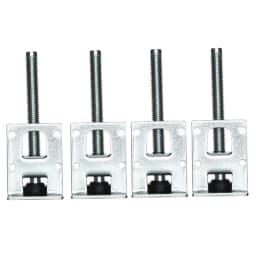 4 Pieces Table Leg Leveler Elevate Bracket Adjustable Furnishing Risers Leveler Feet for Bedroom Bed Couch Living Room Desk