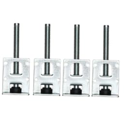 4 Pieces Table Leg Leveler Elevate Bracket Adjustable Furnishing Risers Leveler Feet for Bedroom Bed Couch Living Room Desk