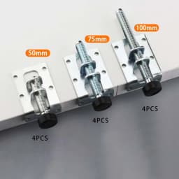 4 Pieces Table Leg Leveler Elevate Bracket Adjustable Furnishing Risers Leveler Feet for Bedroom Bed Couch Living Room Desk