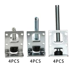 4 Pieces Table Leg Leveler Elevate Bracket Adjustable Furnishing Risers Leveler Feet for Bedroom Bed Couch Living Room Desk