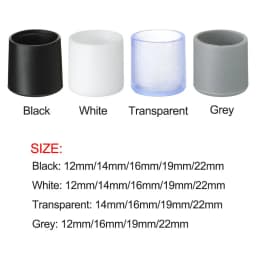 10pcs/set New Round Bottom Socks Floor Protectors Silicone Pads Plastic Pipe Cover Chair Leg Caps Furniture Feet