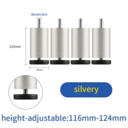furniture height adjustment foot cabinet support feet M8 M6 M10 leveling sofa feet table feet fridge legs for washing machine