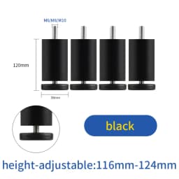 furniture height adjustment foot cabinet support feet M8 M6 M10 leveling sofa feet table feet fridge legs for washing machine