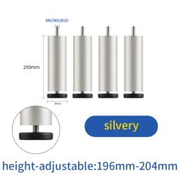 furniture height adjustment foot cabinet support feet M8 M6 M10 leveling sofa feet table feet fridge legs for washing machine