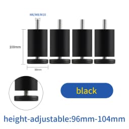 furniture height adjustment foot cabinet support feet M8 M6 M10 leveling sofa feet table feet fridge legs for washing machine