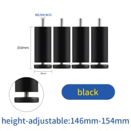 furniture height adjustment foot cabinet support feet M8 M6 M10 leveling sofa feet table feet fridge legs for washing machine