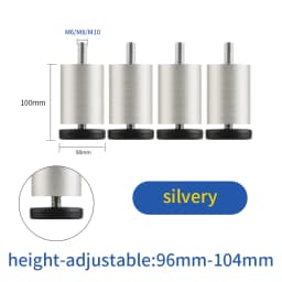 furniture height adjustment foot cabinet support feet M8 M6 M10 leveling sofa feet table feet fridge legs for washing machine