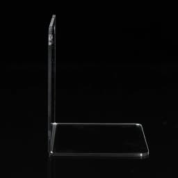 Acrylic Bookends Stand Bookshelf Desktop Decorative Storage Rack