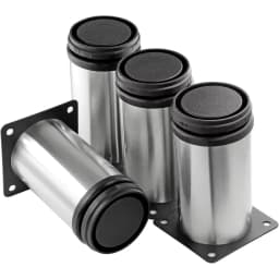 Metal Furniture Legs Adjustable Table Legs,4pcs Stainless Steel Kitchen Feet for Cabinet Furniture, Office Furniture,Sofa