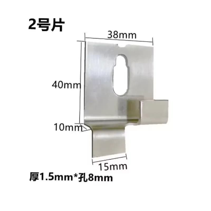 50pcs Stainless Steel Wall Tile Bracket Wall Dry Hanging Fastener Marble Advertising Board Hook Home Fixed Hardware Accessories