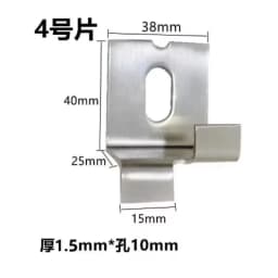 50pcs Stainless Steel Wall Tile Bracket Wall Dry Hanging Fastener Marble Advertising Board Hook Home Fixed Hardware Accessories