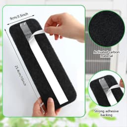 20 Pcs Ceiling Fan Blade Filters Ceiling Fan Air Filters Fan Air Purifier Pads Coconut Carbon Ceiling Fan Air Filter