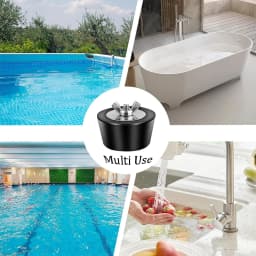 Expansion Pipe Rubber Plug 1 to 2.5 Inch Diameter Swimming Pool Winterizing Plug Pipe Plug with Stainless Steel Screw