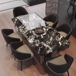 Small Space Square Dining Tables Design Deco Brown Nordic Dining Tables Marble Modern Luxury Mesas De Comedor Furniture Home