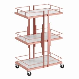 Luxury Iron Salon Trolley Manicure Mobile Tools Cart Modern Commercial Multi-Layer Storage Beauty Furniture