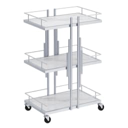 Luxury Iron Salon Trolley Manicure Mobile Tools Cart Modern Commercial Multi-Layer Storage Beauty Furniture
