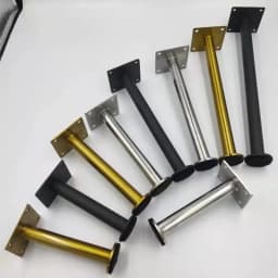 Stainless Steel Columniform Gold Sofa Leg Adjustable Furniture Foot Hardware Silver Color Metal Support Cabinet Feet 21cm/30cm
