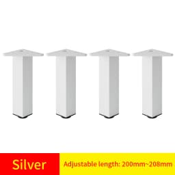 Adjustable Square Cabinet Feet Aluminum Furniture Feet Cabinet Feet Coffee Table Feet Pillar Bathroom Cabinet Support Feet
