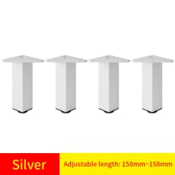 Adjustable Square Cabinet Feet Aluminum Furniture Feet Cabinet Feet Coffee Table Feet Pillar Bathroom Cabinet Support Feet