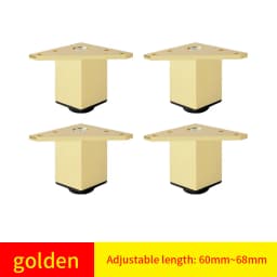 Adjustable Square Cabinet Feet Aluminum Furniture Feet Cabinet Feet Coffee Table Feet Pillar Bathroom Cabinet Support Feet