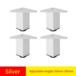 Adjustable Square Cabinet Feet Aluminum Furniture Feet Cabinet Feet Coffee Table Feet Pillar Bathroom Cabinet Support Feet